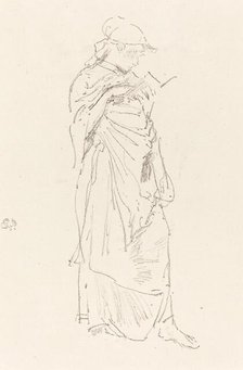 The Novel: Girl Reading, c. 1889. Creator: James Abbott McNeill Whistler.