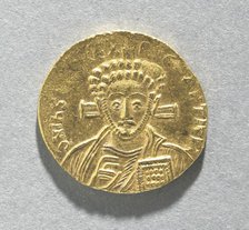Solidus of Justinian II with Bust of Christ (obverse), 705. Creator: Unknown.