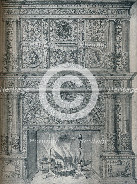 'Drawing of Chimney-Piece', c1537. Artist: Hans Holbein the Younger.