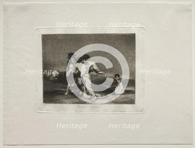 The Horrors of War: Unhappy Mother. Creator: Francisco de Goya (Spanish, 1746-1828).