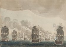 The naval Battle of Öland on 26 July 1789. Creator: Cumelin, Johan Petter (1764-1820).