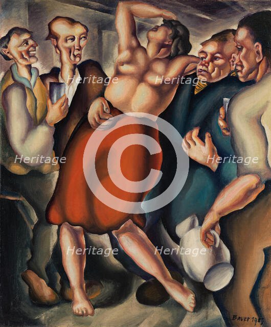 Condemned (Debauchery), 1927. Creator: Konstantin Bauer.