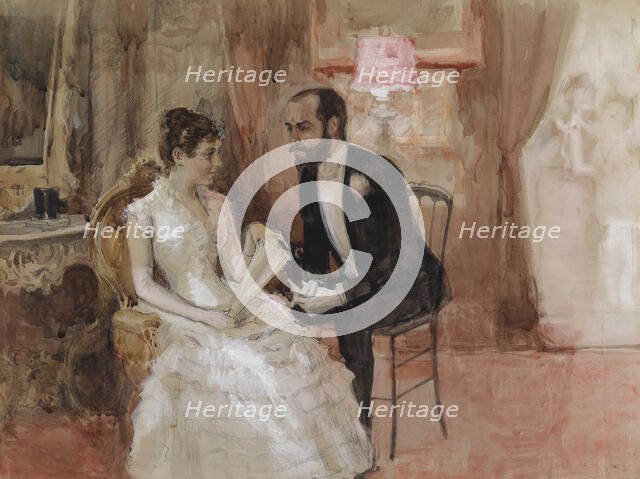 A scene at a prom, c1884. Creator: Albert Edelfelt.