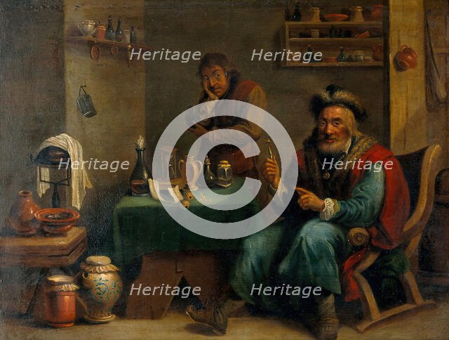 A surgeon who has extracted a tooth, c1680s. Creator: Teniers, David, 1610-1690 (After).