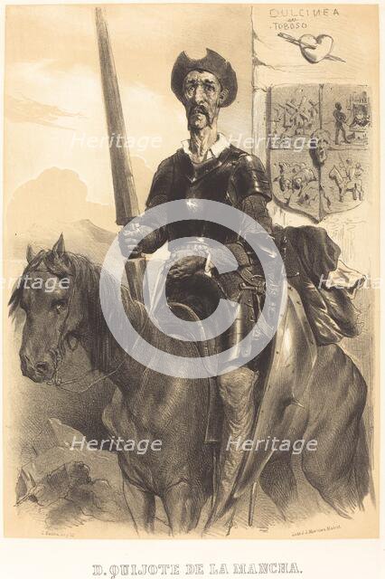 Don Quixote de la Mancha, c. 1855. Creator: Célestin Nanteuil.