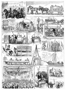 Commencement of the Hull, Barnsley, and West Riding Railway and Dock...procession and banquet, 1881. Creator: Unknown.