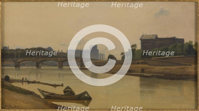 Pont de la Concorde seen from the Quai de la Conference, circa 1830, c1830. Creator: Prosper Barbot.