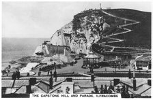 The Capstone Hill, and parade, Ilfracombe, 1936. Artist: Unknown