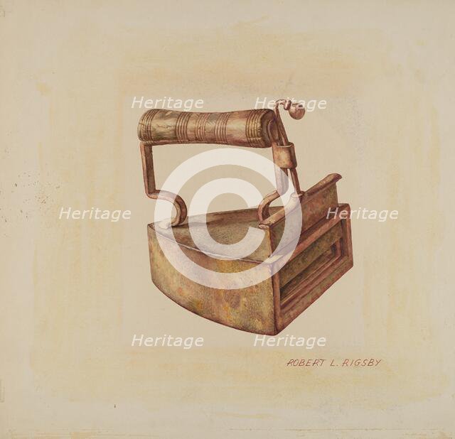 Hand Iron, c. 1938. Creator: Robert Rigsby.