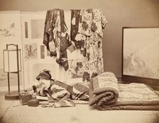 Reclining Woman Reading, c1885. Creator: Unknown.