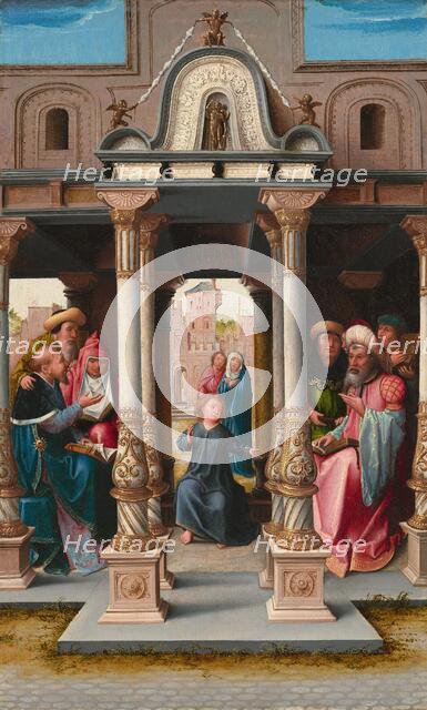 Christ among the Doctors [obverse], c. 1513. Creator: Bernaert van Orley.