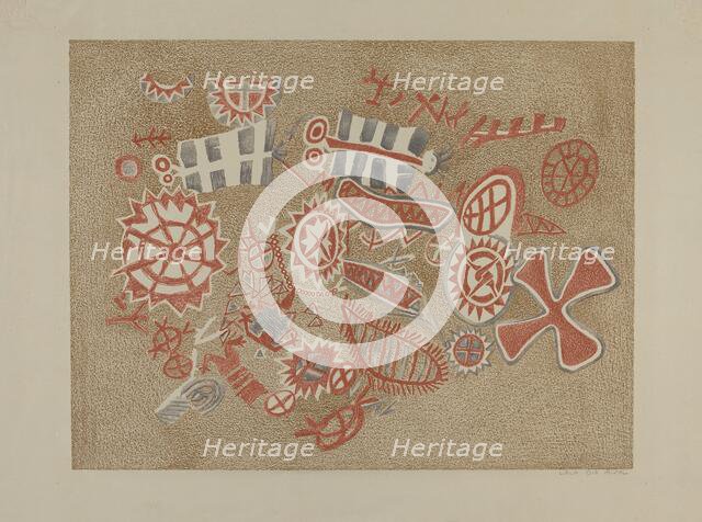 Petroglyphs, 1935/1942. Creator: Lala Eve Rivol.