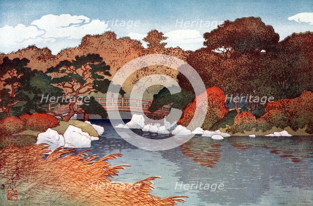 'Autumn in Hundred Flower Garden at Muko-Jima', c1900-1950.Artist: Yoshida Hiroshi