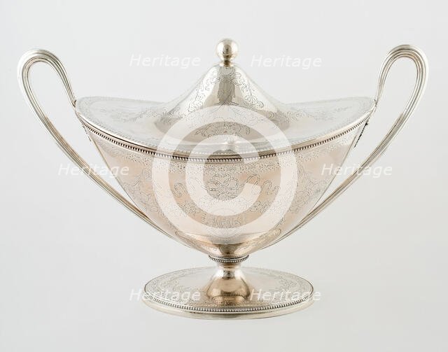 Tureen with Cover, Edinburgh, 1783/84. Creator: William Davie.