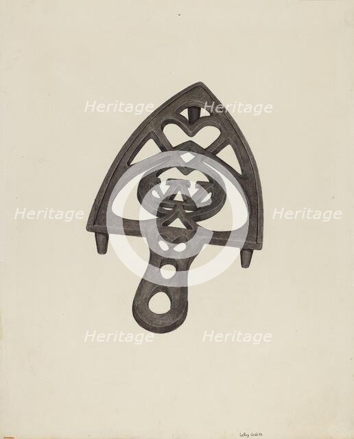 Trivet, c. 1941. Creator: LeRoy Griffith.