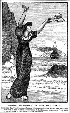 'Ariadne in Naxos; or, Very Like a Wail', 1882. Artist: Unknown