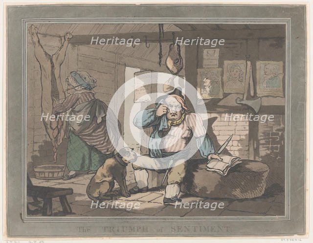 The Triumph of Sentiment, January 15, 1787., January 15, 1787. Creator: Thomas Rowlandson.