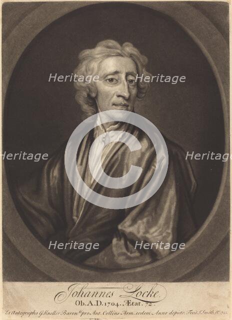 John Locke, 1721. Creator: John Smith.
