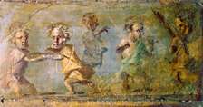 'The Hunt of the Dwarfs', fresco from Pompeii, c1st century BC-1st century AD. Artist: Unknown