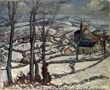 Village at Morvan under Snow', 1910-1911.