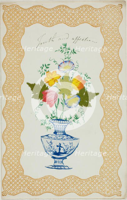Truth and Affection (valentine), c. 1850. Creator: Unknown.