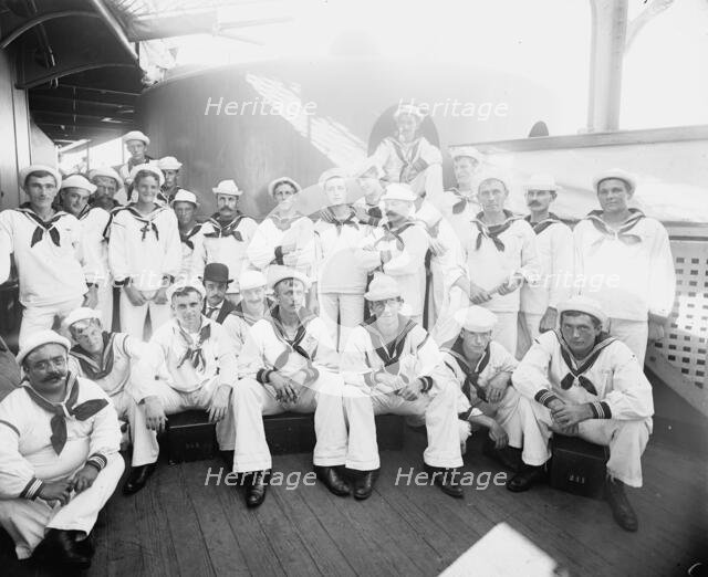 U.S.S. Indiana, group of sailors, 1898 Sept 3. Creator: Unknown.