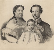 Isabella II (1830-1904), Queen of Spain from 1833-1868, with her husband, King consort D. Franci…