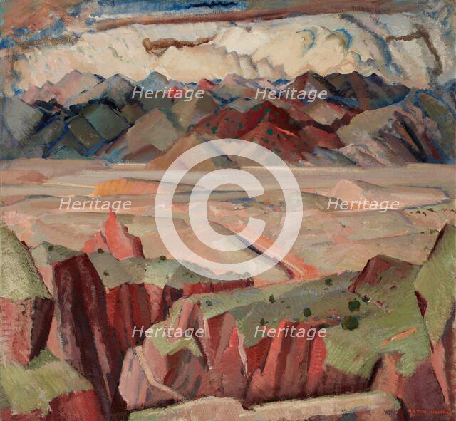 Mountains and Valleys, about 1933-1935. Creator: Victor Higgins.