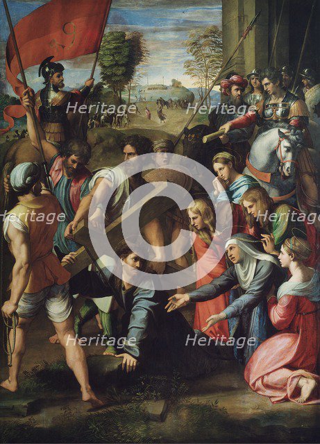 Christ Carrying the Cross. Artist: Raphael (1483-1520)