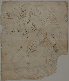 Annunciate Angel (recto), c. 1600 Creator: Unknown.