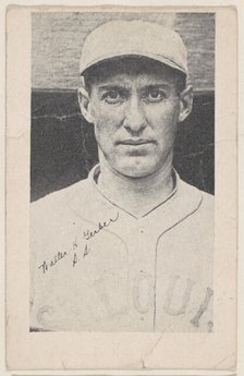 Walter H. Gerber, S.S., from Baseball strip cards (W575-2), ca. 1921-22. Creator: Unknown.