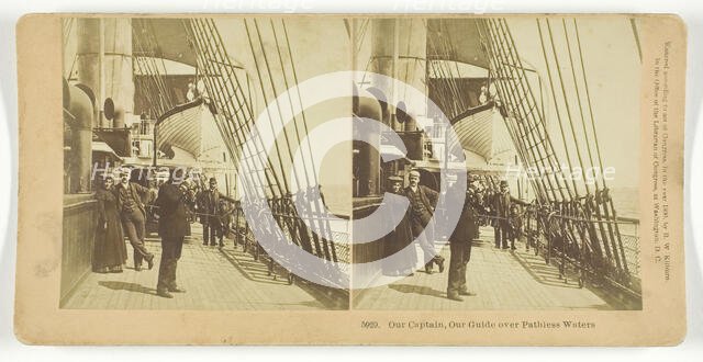 Our Captain, Our Guide over Pathless Waters, 1890. Creator: BW Kilburn.