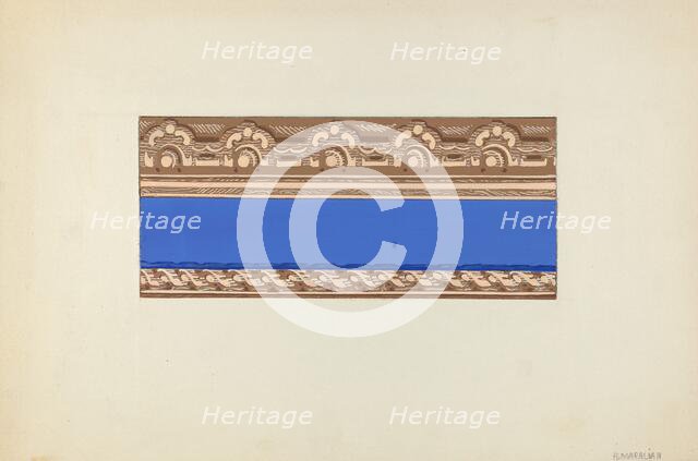 Wallpaper Border, 1935/1942. Creator: Arsen Maralian.