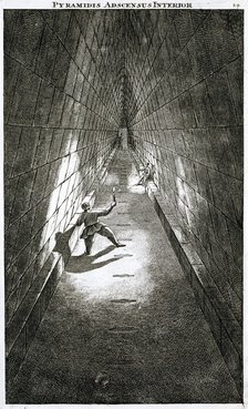 Interior ascent of a pyramid, c1780 Artist: Unknown