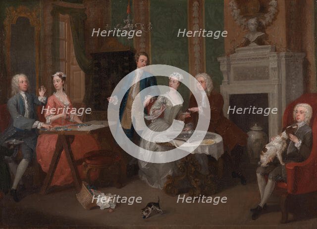 Portrait of a Family, ca. 1735. Creator: William Hogarth.