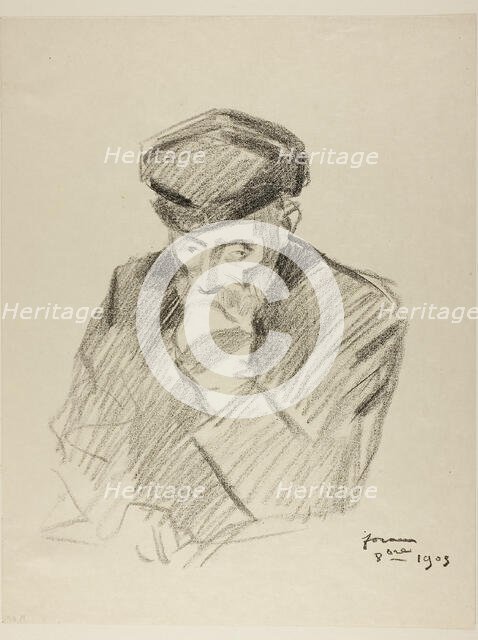 Portrait of Renoir, Fourth Plate, 1905. Creator: Jean Louis Forain.