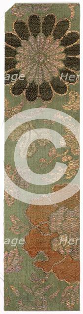 Textile Fragment, 1800s. Creator: Unknown.