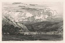 The Rhine, below St. Goar, c. 1915. Creator: George Elbert Burr.