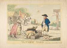 The Farm Yard, April 29, 1786. Creator: Attributed to Henry Kingsbury (British, active ca. 1775-98).
