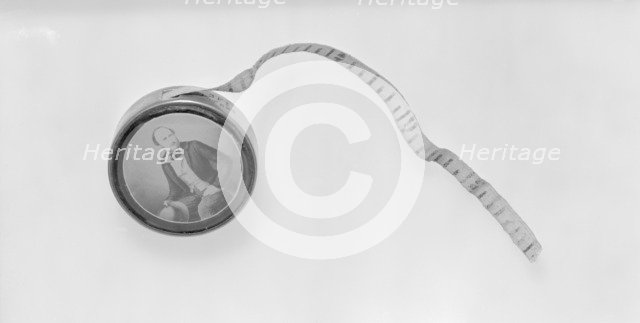 Tape measure commemorating the death of Prince Albert, 1861. Artist: Unknown