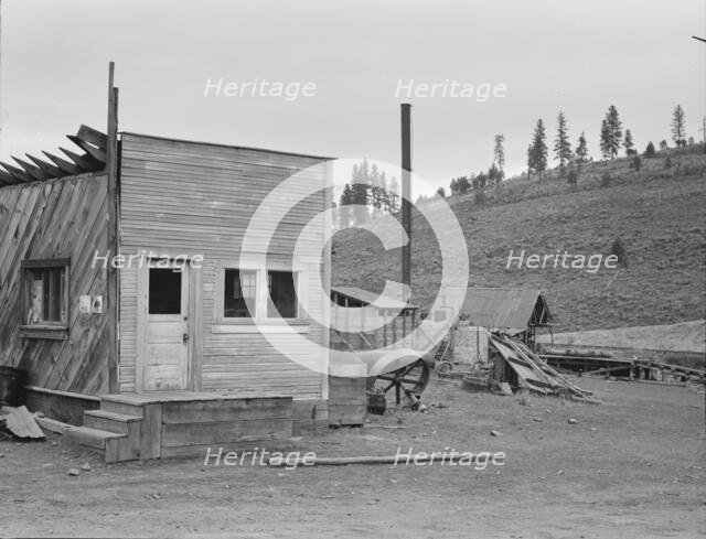 Abandoned sawmill in nearly deserted town, Tamarack, Adams County, Idaho, 1939. Creator: Dorothea Lange.
