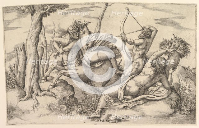 The Abduction of Dejanira. Creator: Battista Franco Veneziano.