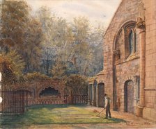 Bishop Dunbar's Tomb-St. Machar's Cathedral, 1896. Creator: Alexander J Murray.