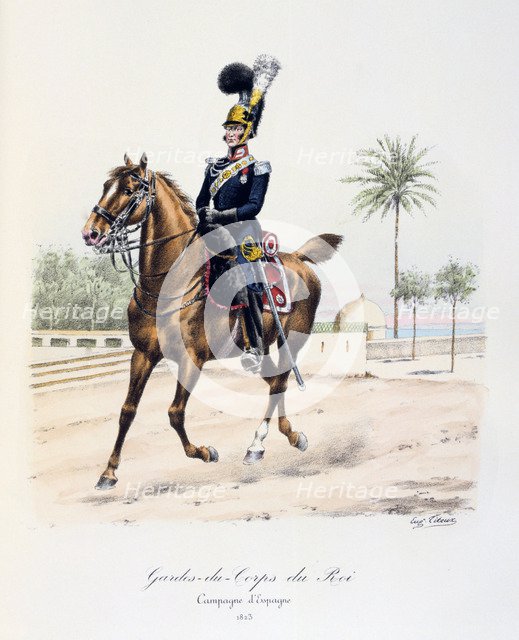 'Gardes-du-Corps de Roi, Spanish Campaign, 1823', c1814-1830. Artist: Eugene Titeux