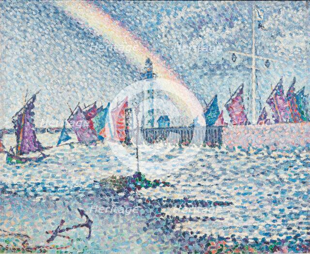Entrance to the Port of Honfleur, 1899. Creator: Paul Signac.