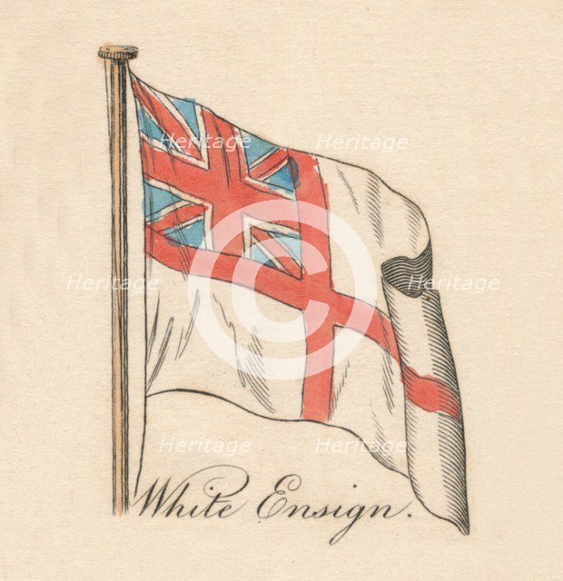 'White Ensign', 1838. Artist: Unknown.