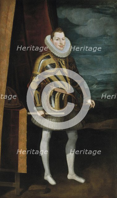 Portrait of Philip III (1578-1621), King of Spain and Portugal, 1606. Artist: Pantoja de la Cruz, Juán (1553-1608)
