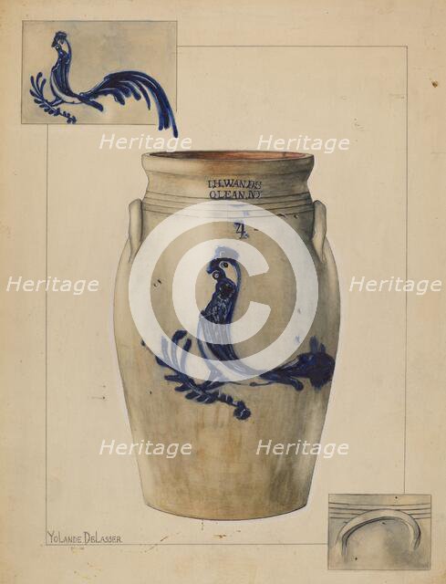 Jar, 1935/1942. Creator: Yolande Delasser.
