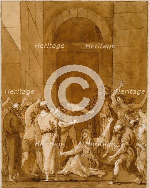 The Raising of Tabitha, early 1790s. Creator: Giovanni Battista Tiepolo.