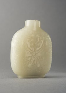 Jade snuff bottle , China, Qing dynasty, 1644-1911. Creator: Unknown.